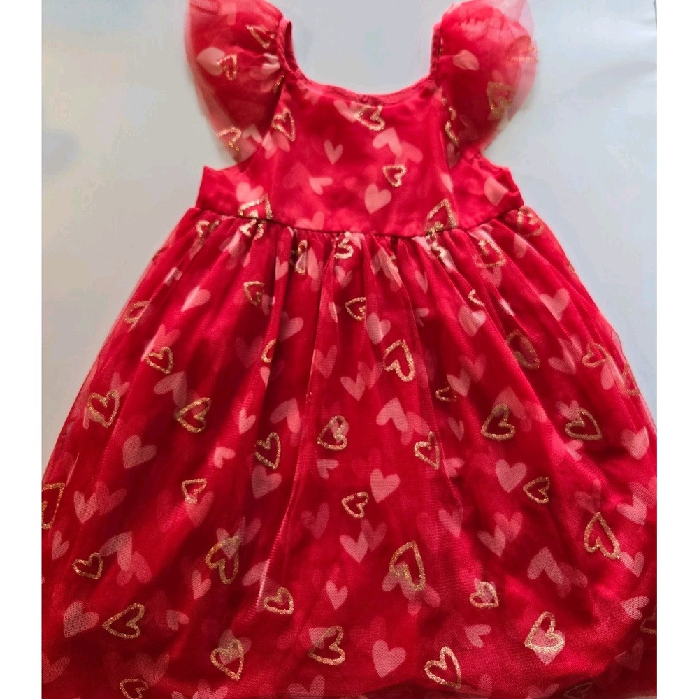 Isaac Mizhari Toddler Red Hearts Dress 5T Tutu‎ Style Valentines Holiday